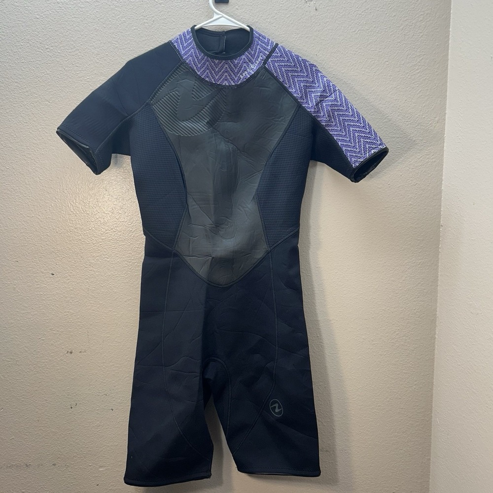 Aqua Lung Hydroflex 2mm‎ Wet Suit Size 12 Shorty Shorts Scuba Diver Diving